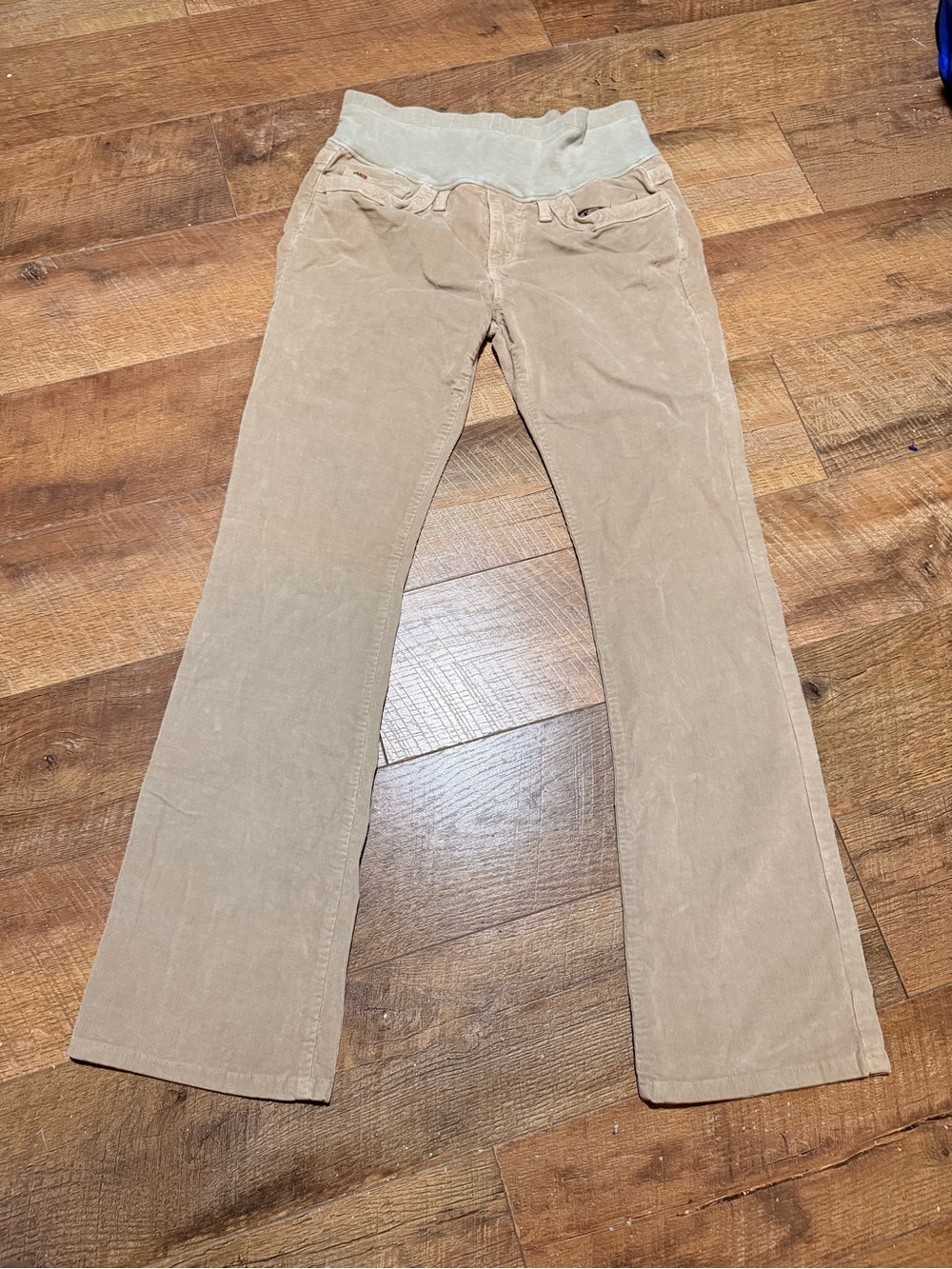 Joes‎ Jeans Secret Fit Belly Maternity Corduroy Pants 31 Tan Flare Bootcut 31